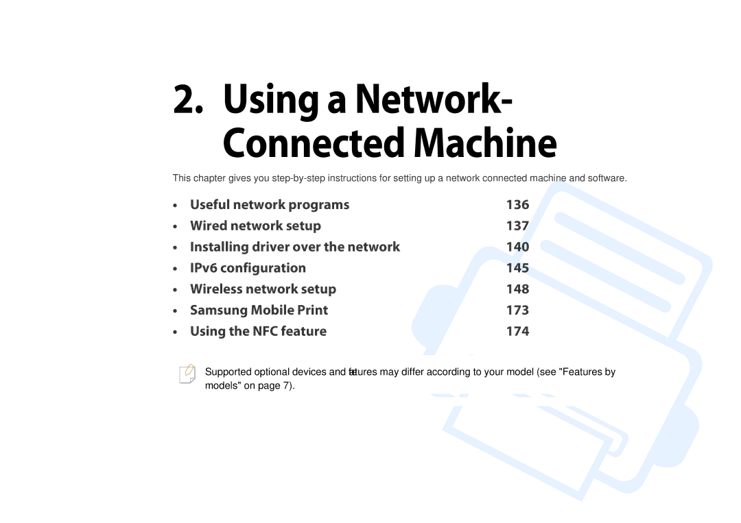 Samsung M207x manual Using a Network- Connected Machine 