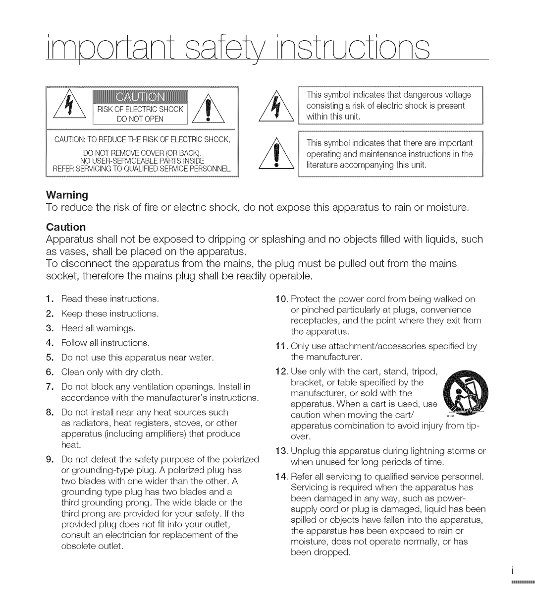 Samsung M20SN, M20BN user manual RT1 