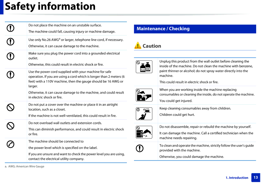 Samsung SLM2625DXAC, M282x, M262x, SLM2825DW manual Maintenance / Checking 