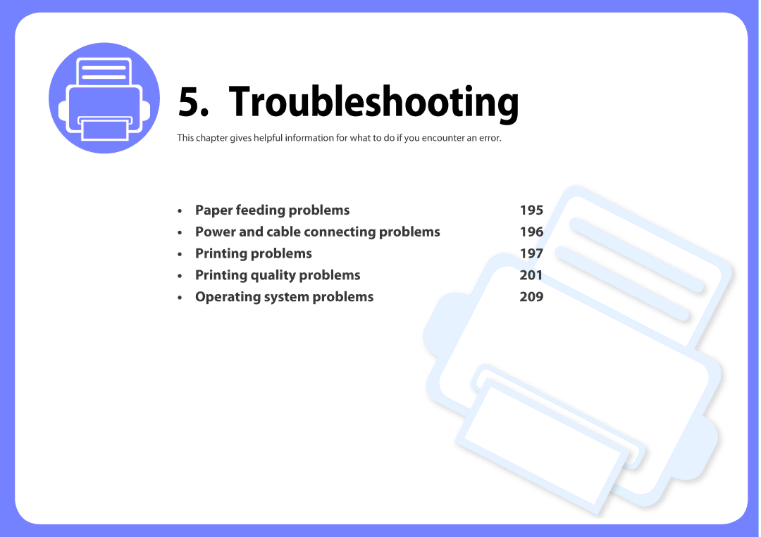 Samsung SLM2825DW, M282x, M262x, SLM2625DXAC manual Troubleshooting 