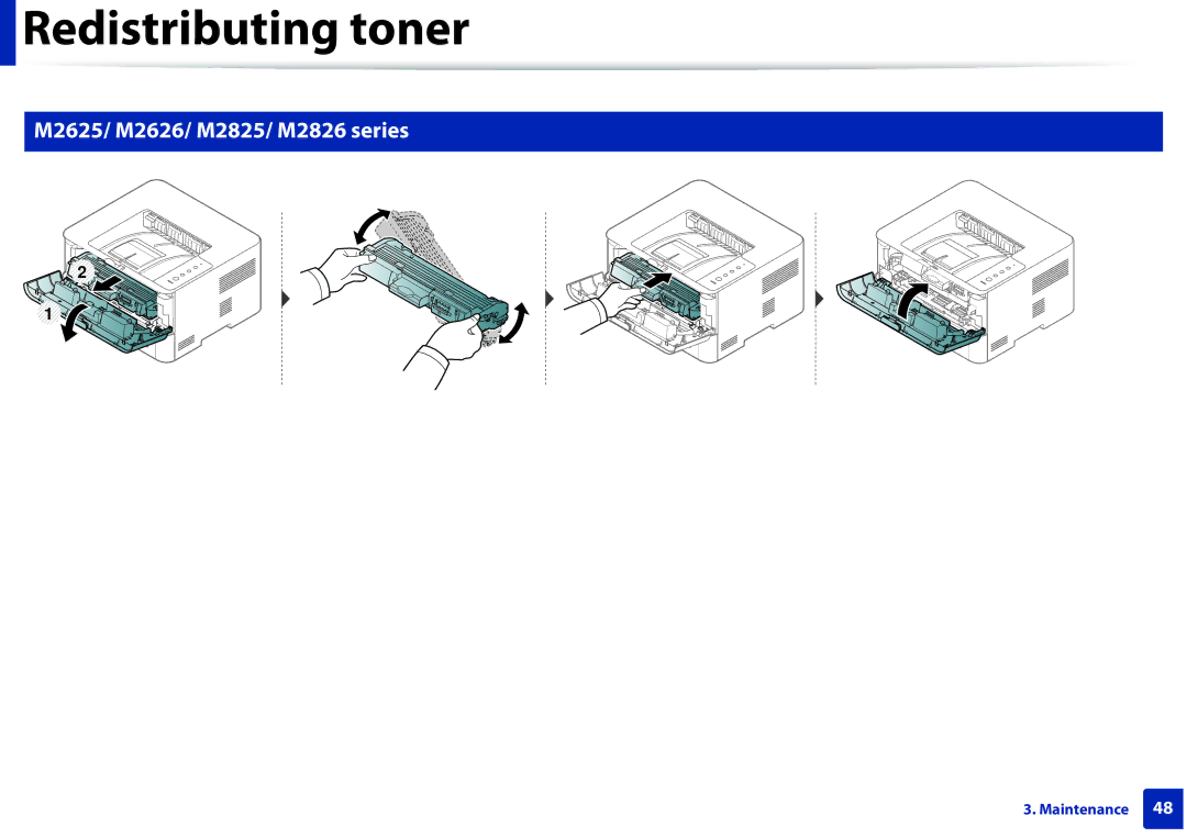 Samsung SLM2625DXAC, M282x, M262x, SLM2825DW manual M2625/ M2626/ M2825/ M2826 series 