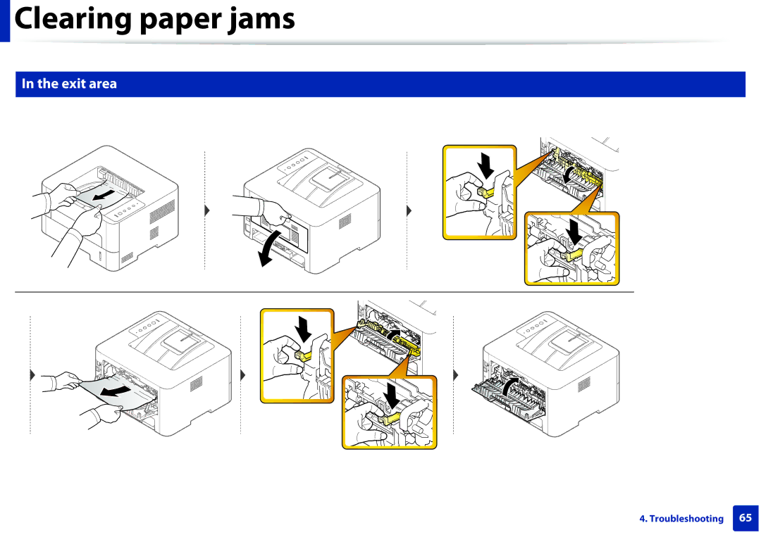 Samsung M282x, M262x, SLM2625DXAC, SLM2825DW manual Exit area 