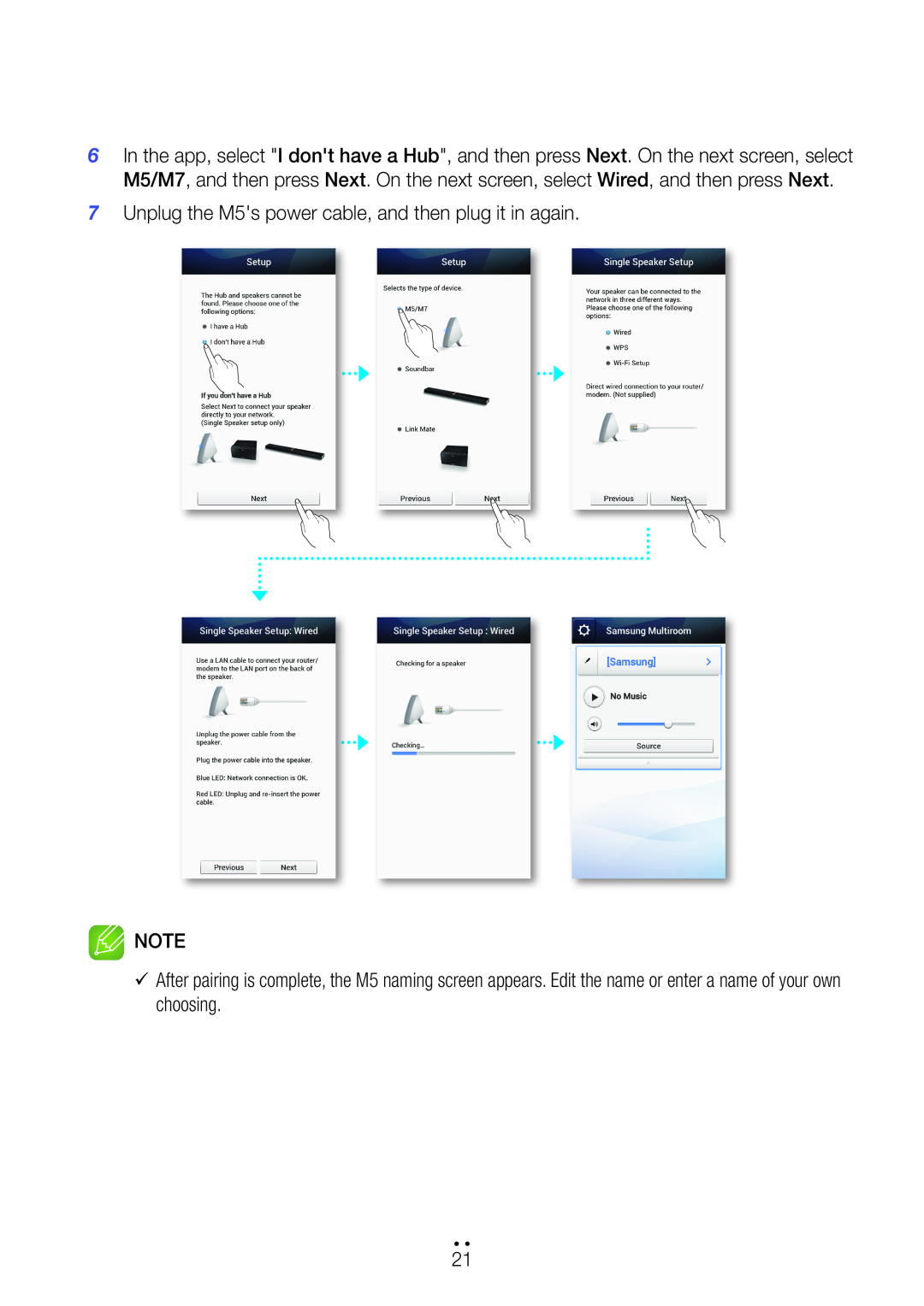 Samsung user manual Unplug the M5s power cable, and then plug it in again 