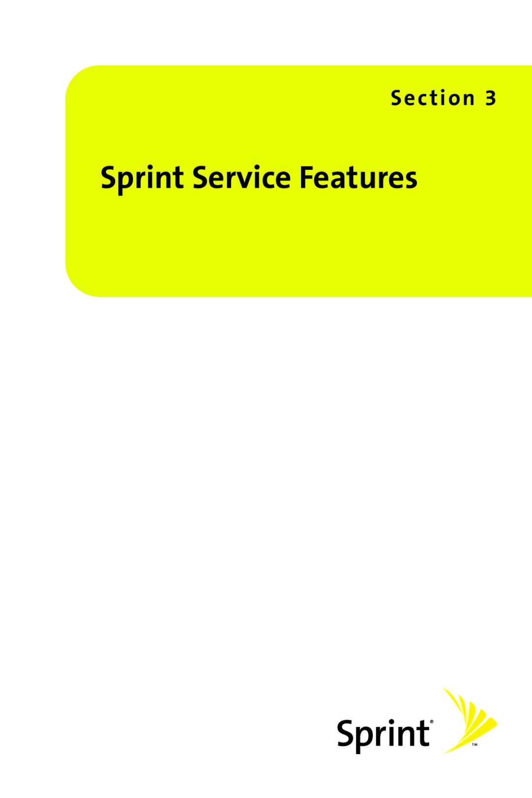 Samsung M510 manual Sprint Service Features 