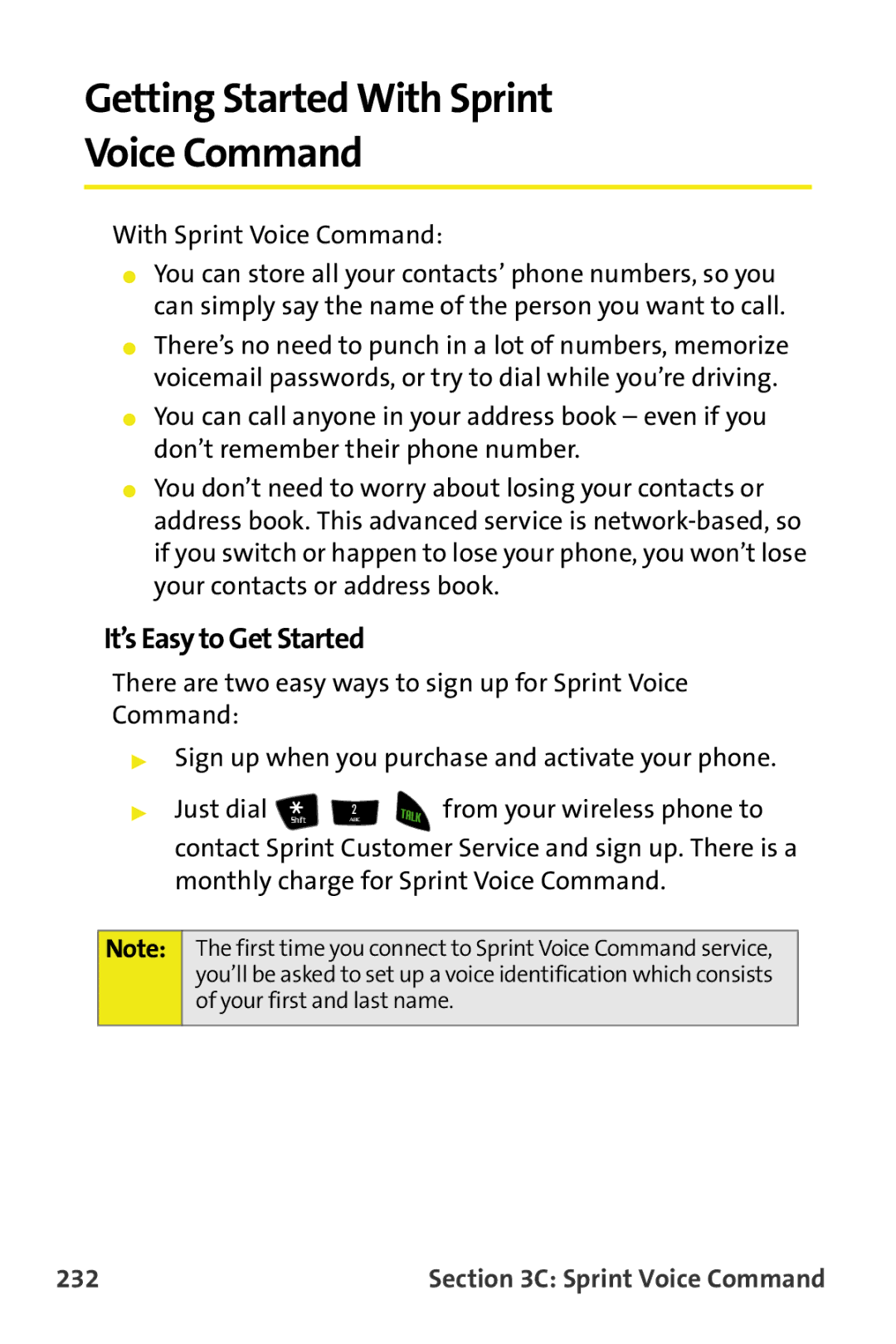 Samsung M510 manual Getting Started With Sprint Voice Command, It’s Easy to Get Started, 232 