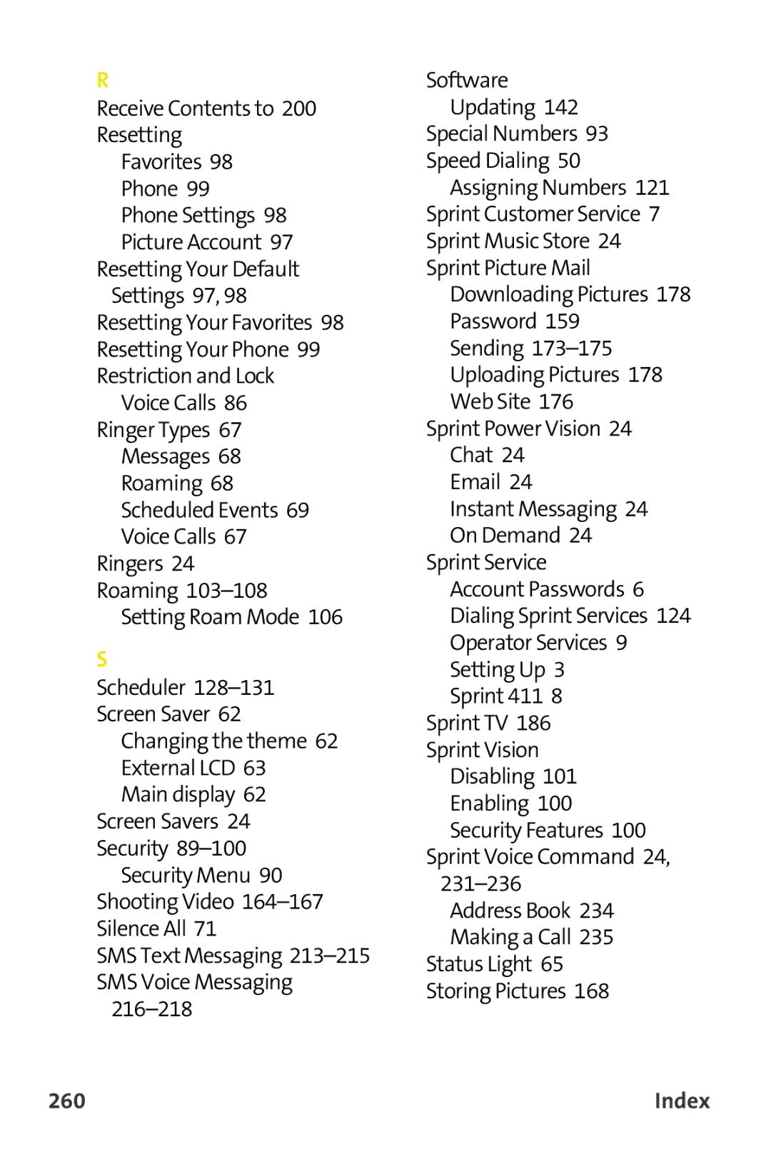 Samsung M510 manual 260 