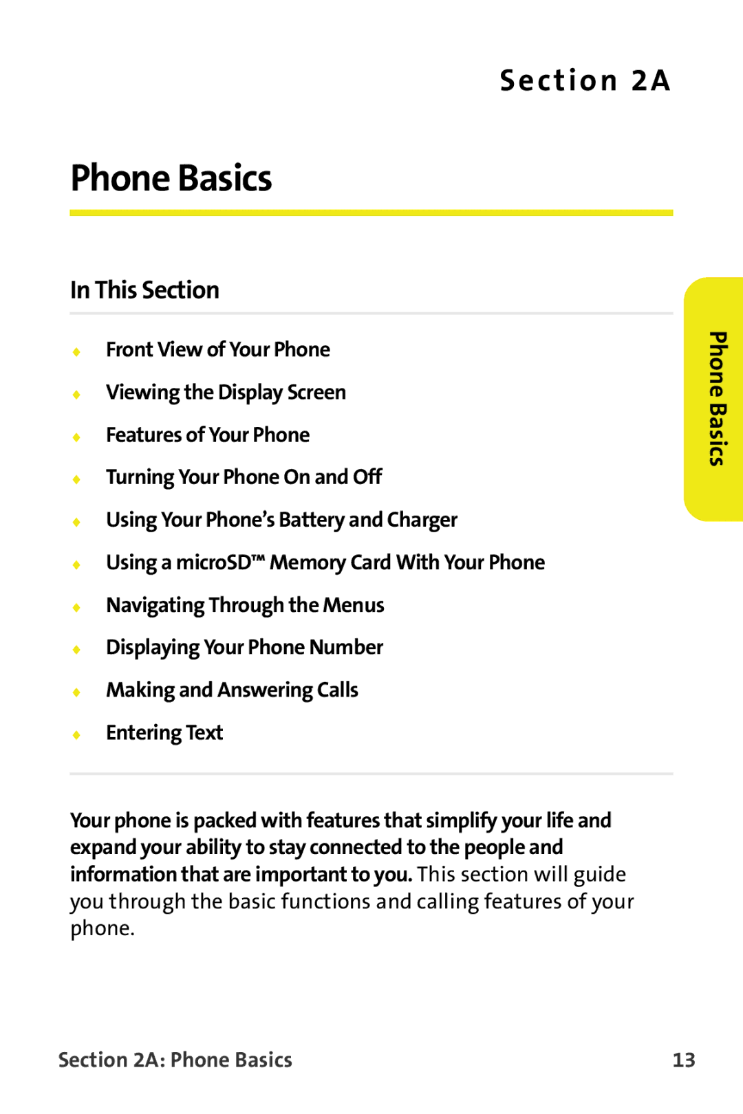 Samsung M510 manual Phone Basics 