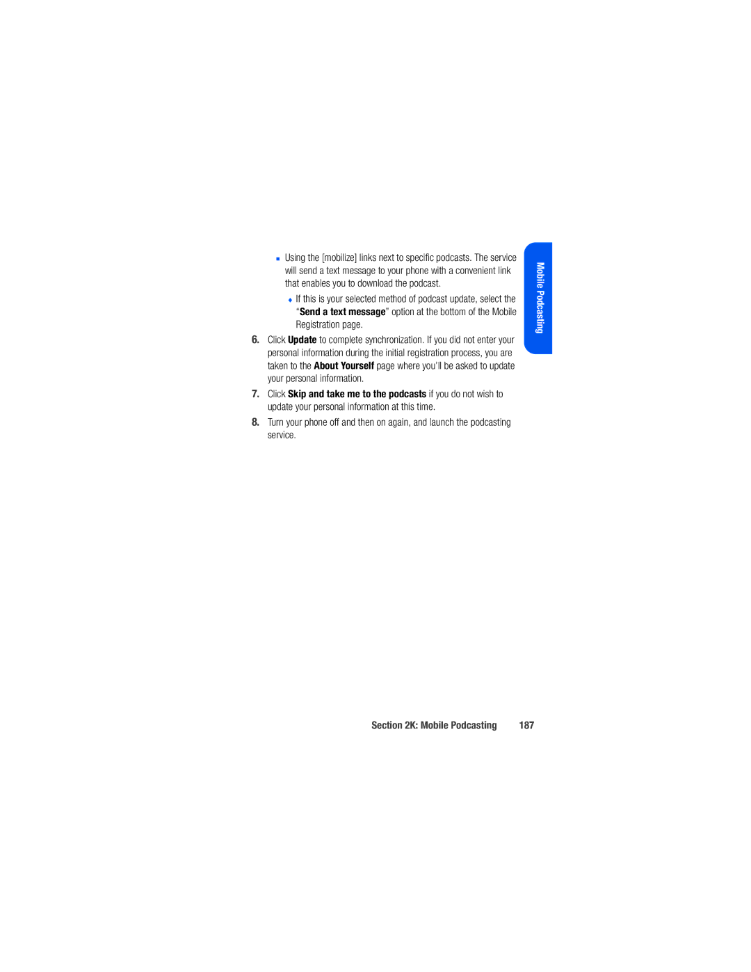 Samsung M520 manual 187 