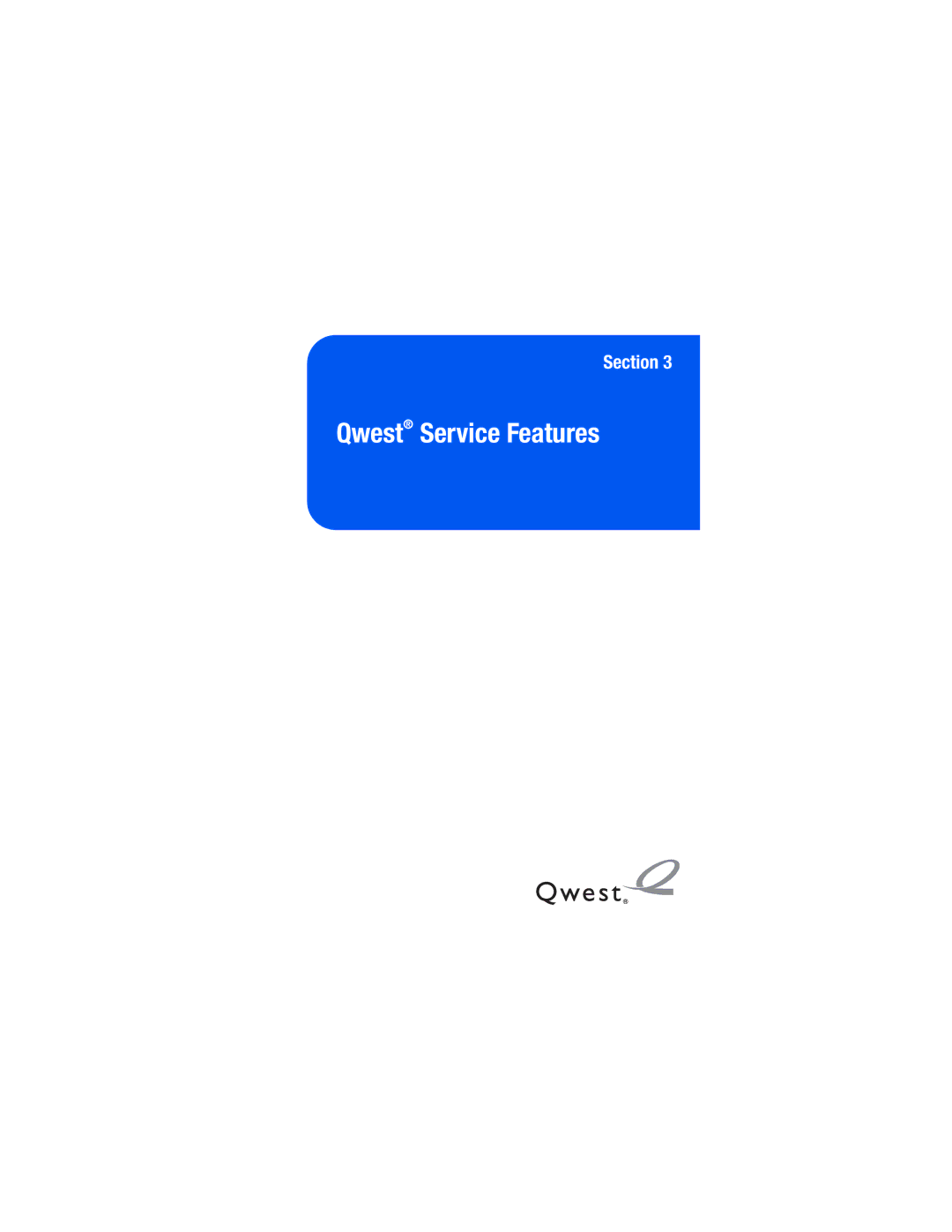 Samsung M520 manual Qwest Service Features 