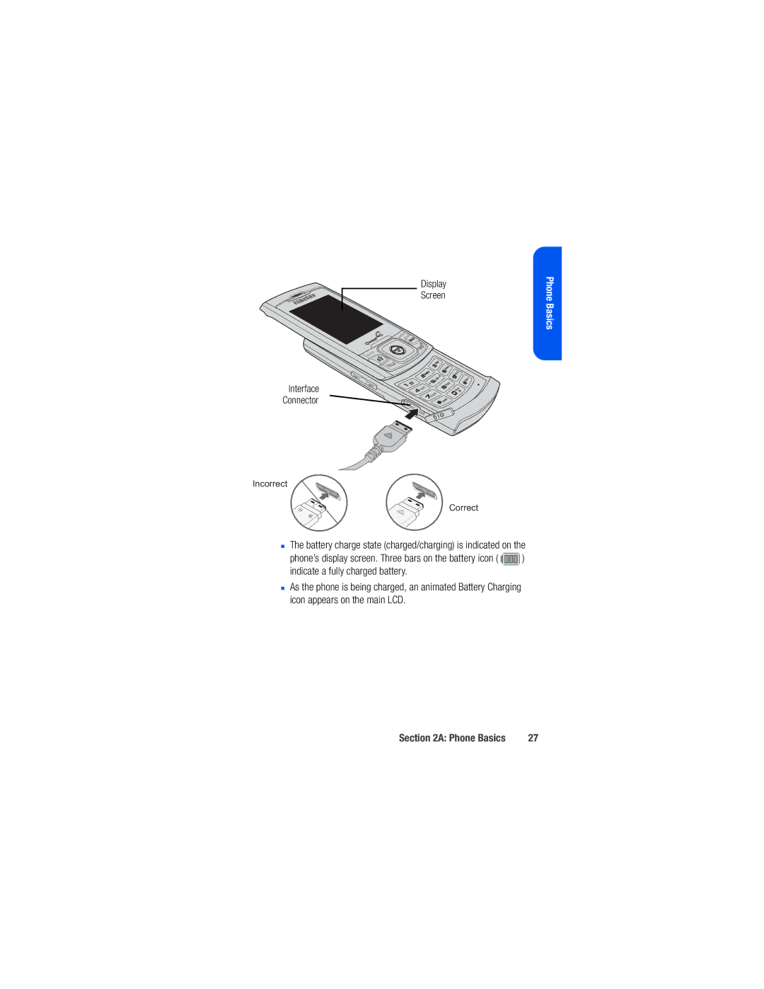 Samsung M520 manual Display Screen, Icon appears on the main LCD 