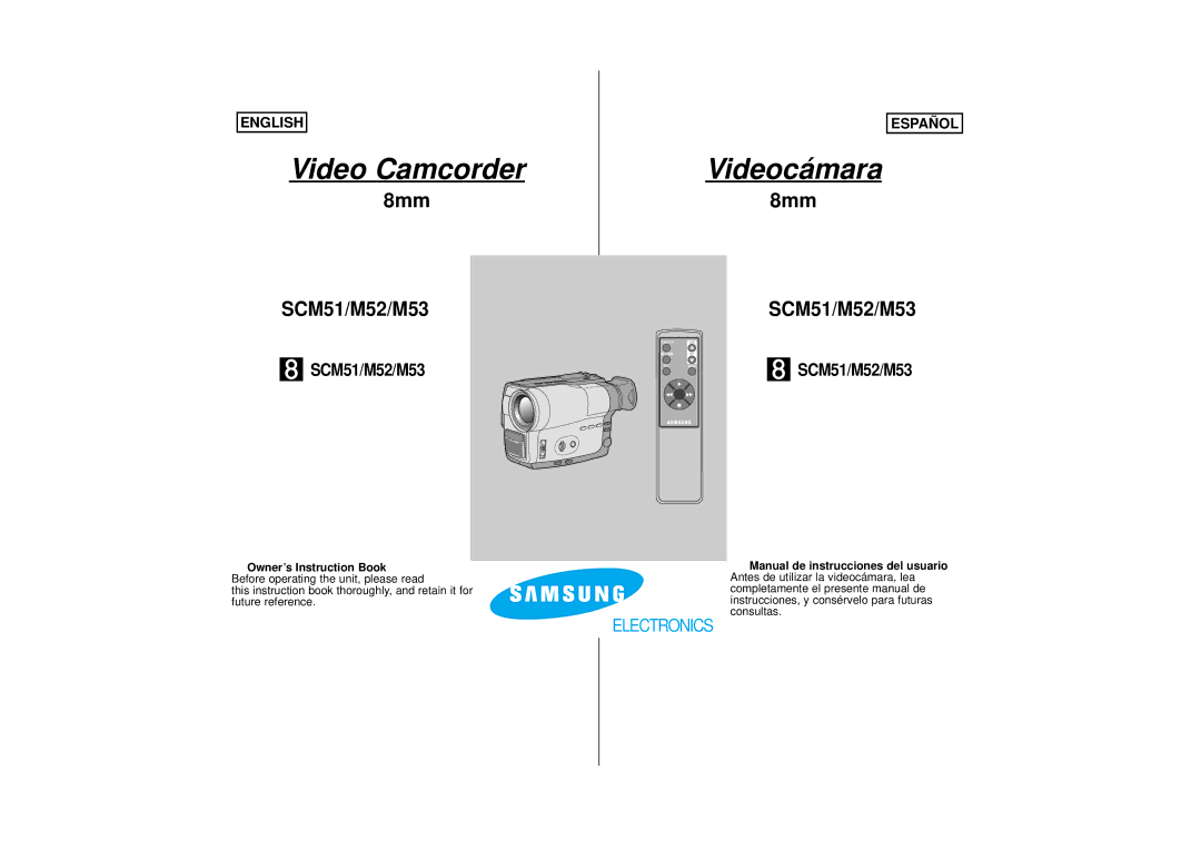 Samsung M52, M53, SCM51 manual Video Camcorder 