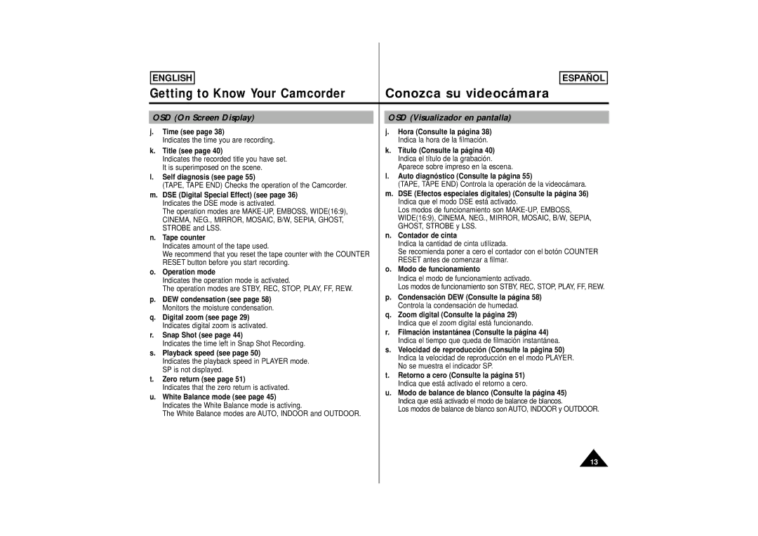 Samsung M52, M53, SCM51 manual White Balance modes are AUTO, Indoor and Outdoor 