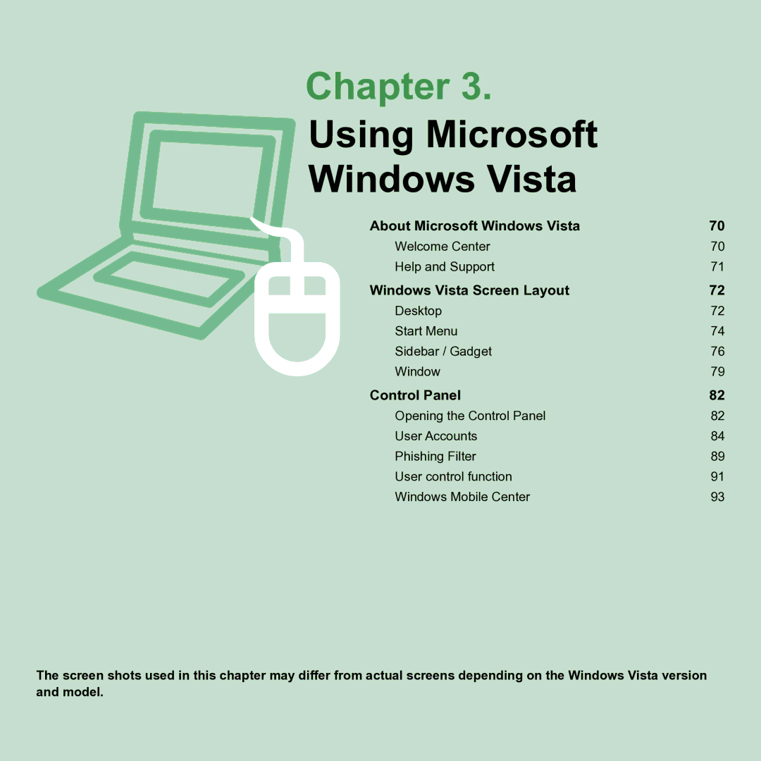 Samsung M60 manual Chapter 