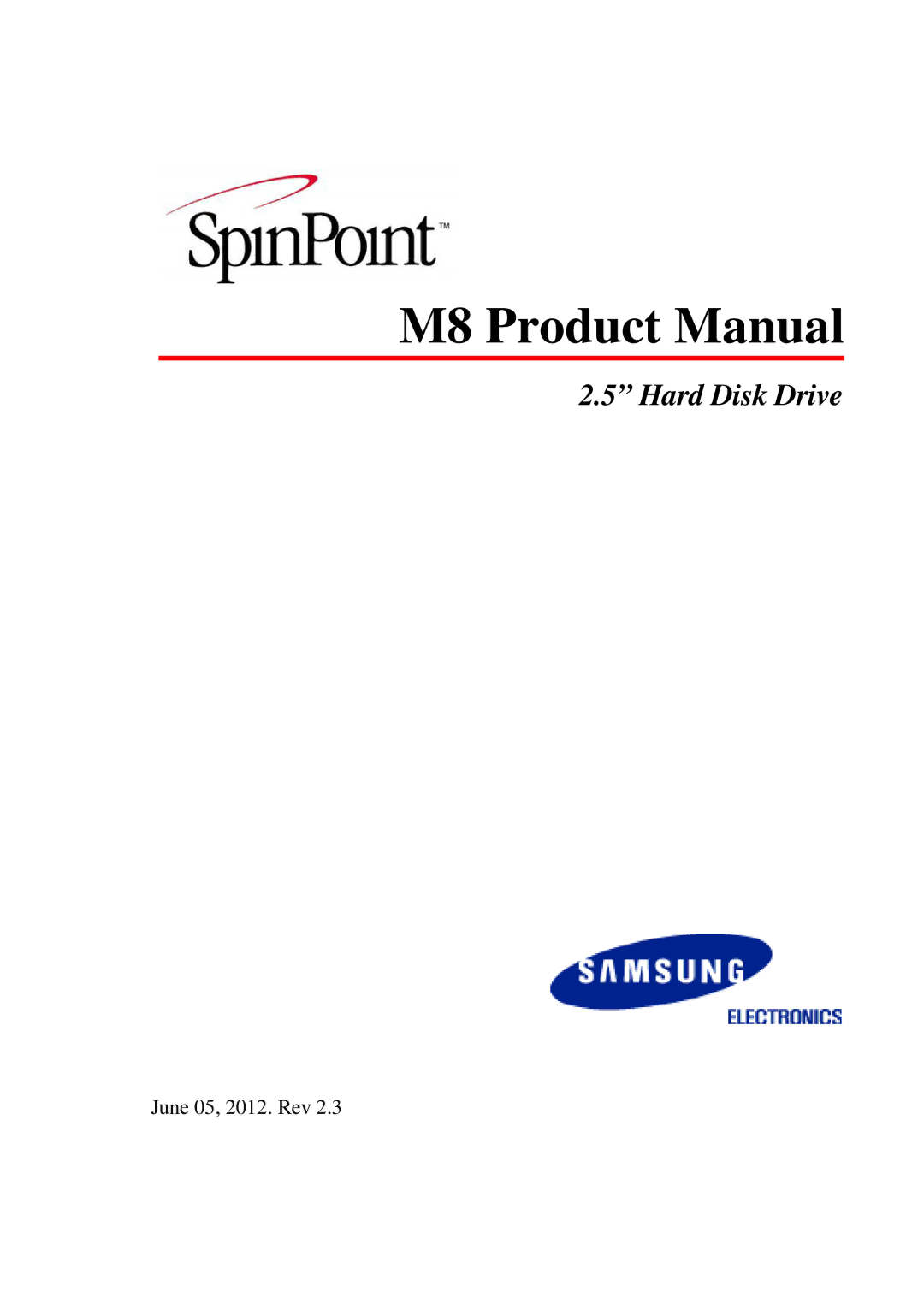 Samsung manual M8 Product Manual 