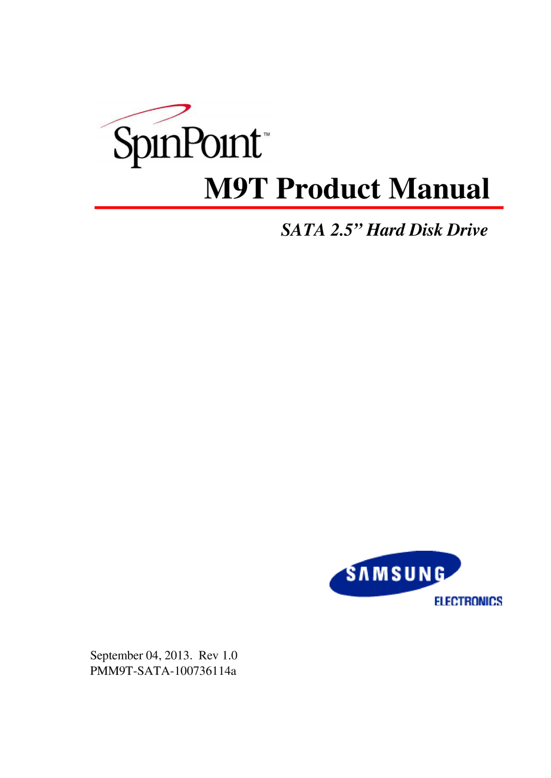 Samsung manual M9T Product Manual 