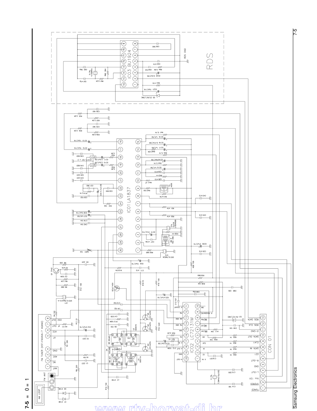 Samsung MAX-B550 service manual Tunereuro 