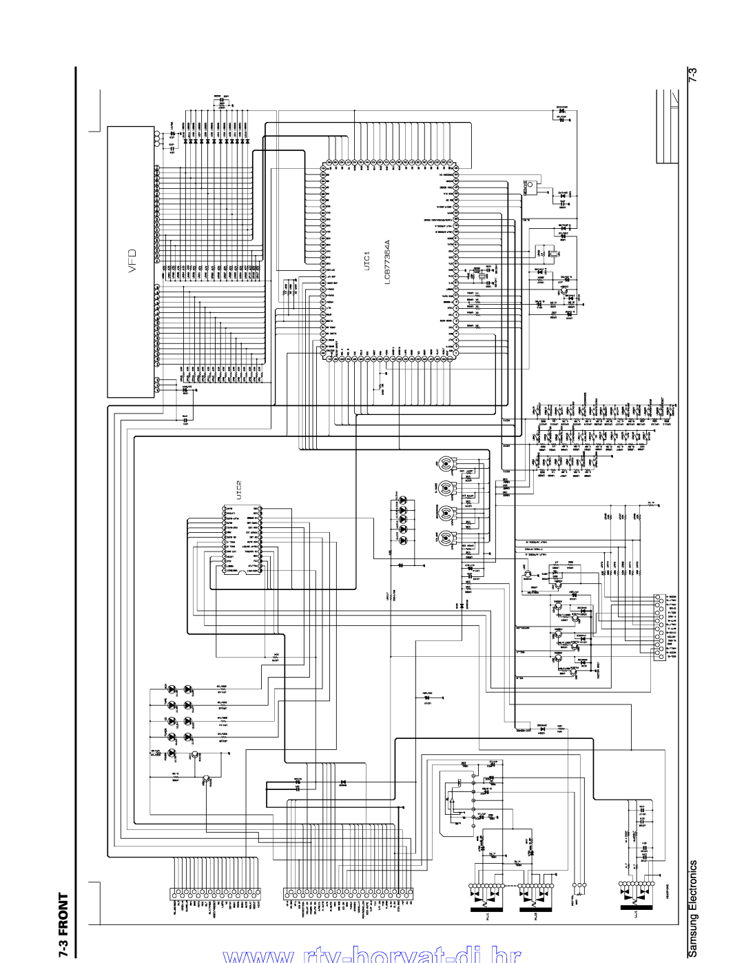 Samsung MAX-B550 service manual 7-3FRONT, Samsung Electronics 