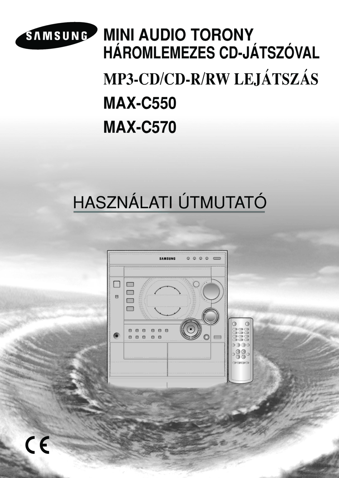 Samsung MAX-C570R/ELS manual Mini Audio Torony Háromlemezes CD-JÁTSZÓVAL 