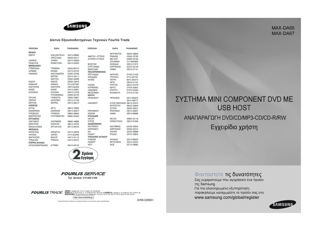 Samsung MAX-DA66R/EDC manual USB Host 