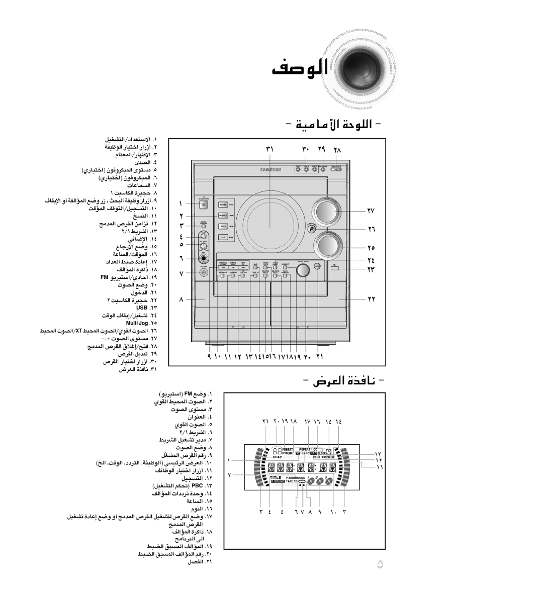 Samsung MAX-DC640F/XSG, MAX-DC640F/UMG manual ±U±OW« «∞KuW, 01 11 21 31 718191 