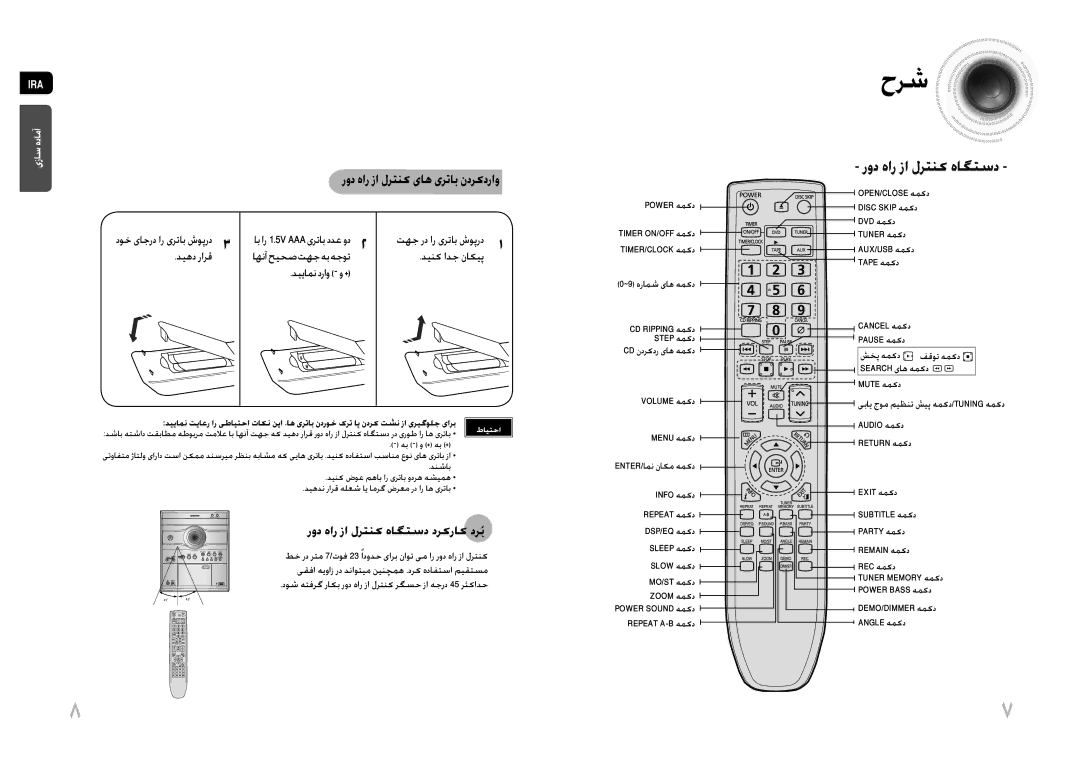 Samsung MAX-DG53T/FMC حرش, رود هار زا لرتنک هاگتسد درکراک درُب, دیهد رارق اهنآحیحصتهجهبهجوت دینک ادج ناکیپ دییامن دراو و + 