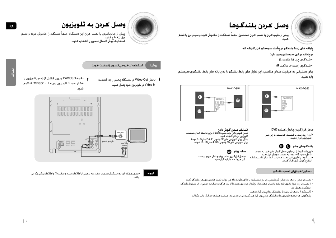 Samsung MAX-DG53T/MEA, MAX-DG54T/FMC, MAX-DG54T/MEA, MAX-DG54T/XFA اهوگدنلب ندرک لصو, تمسق هب ار شخپ هاگتسد رد Video Out شخب 