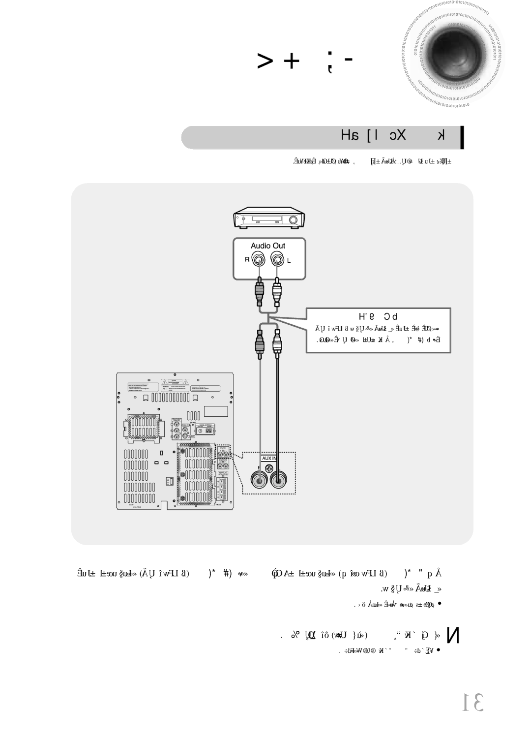 Samsung MAX-DJ550T/ESN manual ÎU¸§OW ±Ju≤U‹ ¢uÅOq, ÎU¸§w √≤U∞uÃ ±JuÊ ¢uÅOq, XUA ôî∑OU¸ «ùU≠w XUA ¸ ´Kv «Gj, «∞ªU¸§w ≤U∞uÃ« 