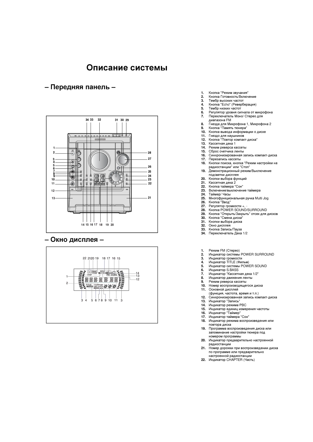 Samsung MAX-KT65Q/XFU manual Дек, П5 ередняяпанель 