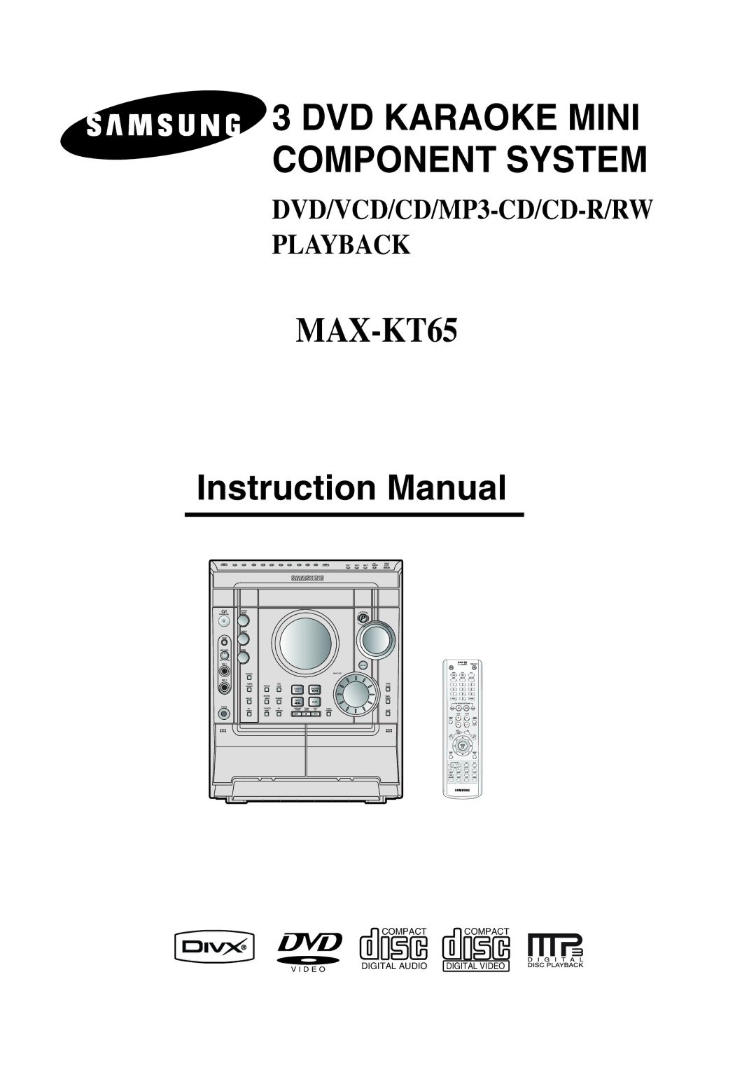 Samsung MAX-KT65Q/XFU manual 