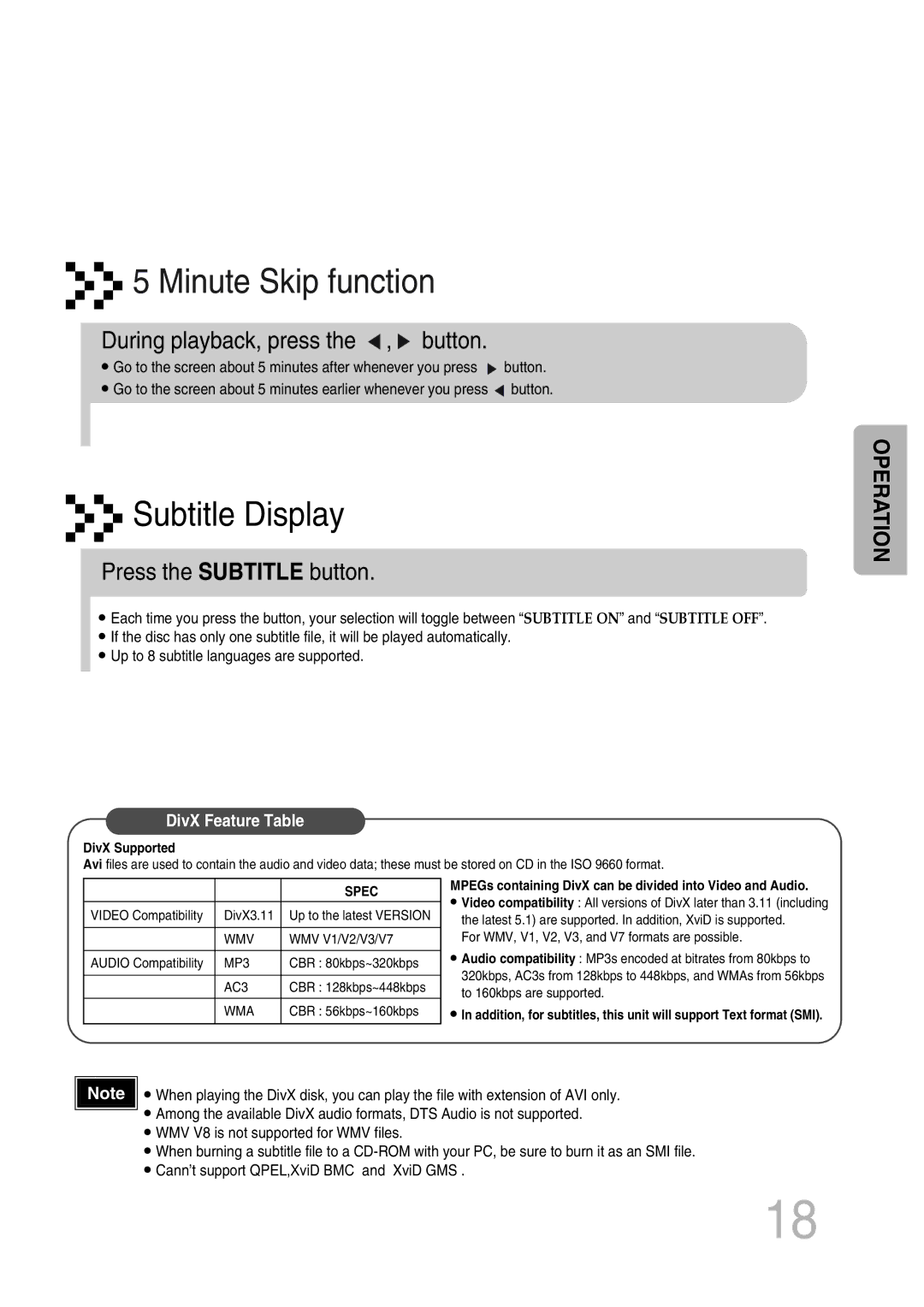 Samsung MAX-KT65Q/XFU manual During playback, press the , button, Press the Subtitle button 