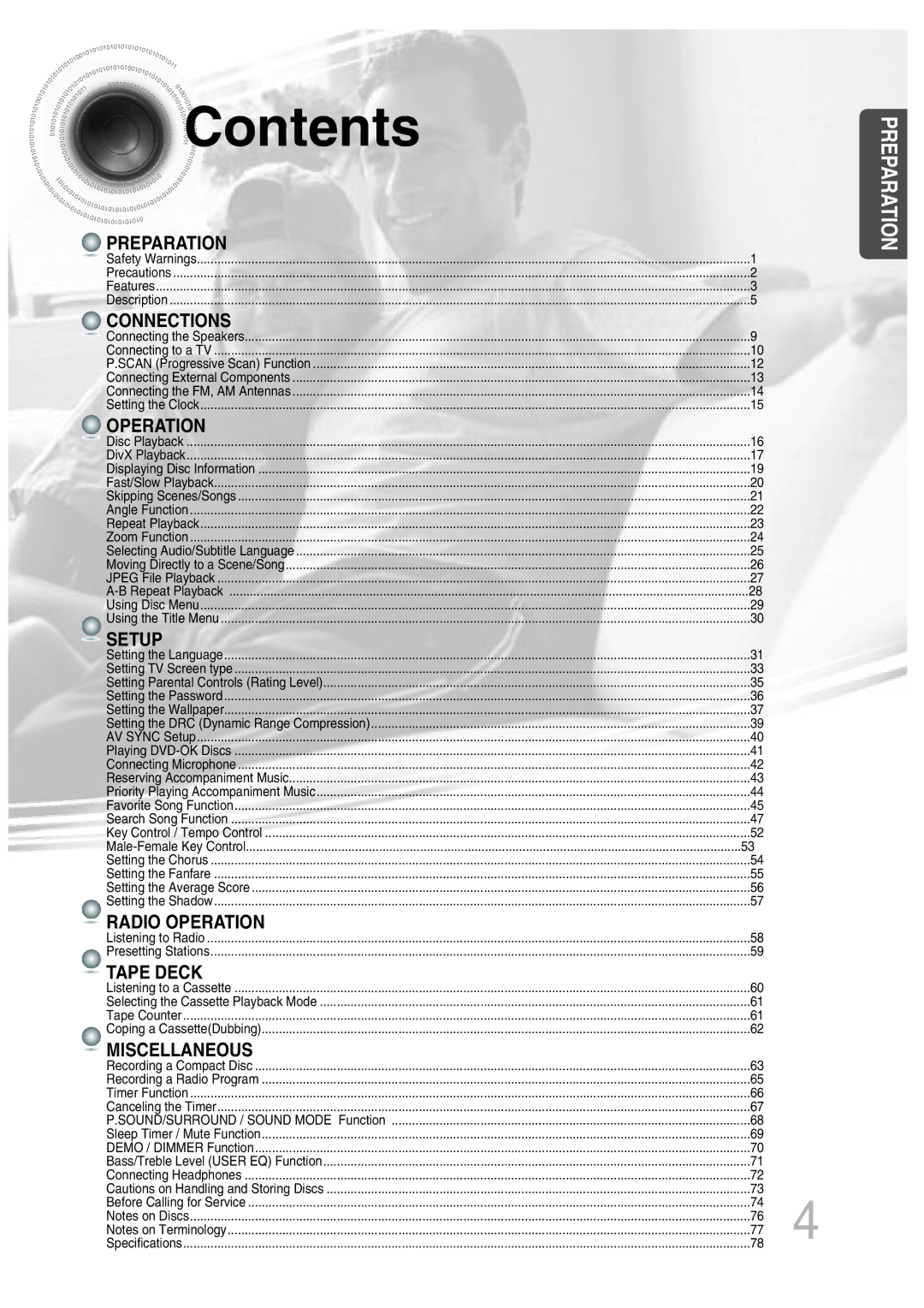 Samsung MAX-KT65Q/XFU manual Contents 