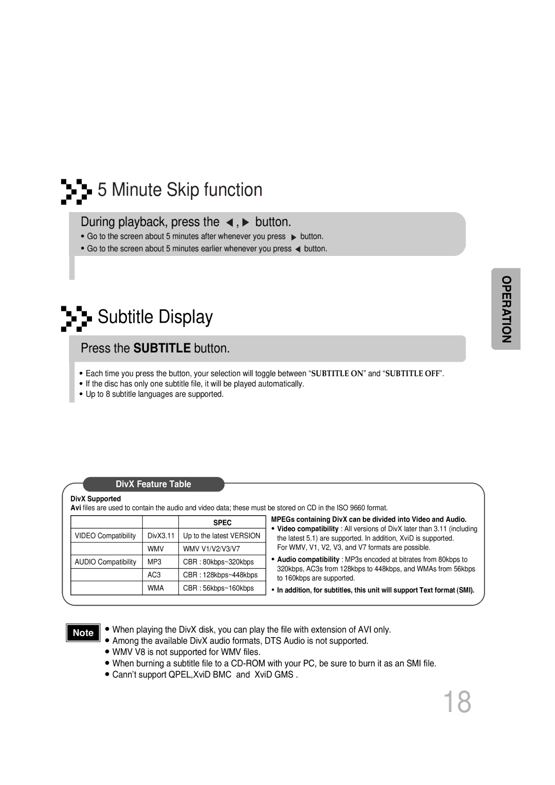 Samsung MAX-KT85Q/XFU manual During playback, press the , button, Press the Subtitle button 