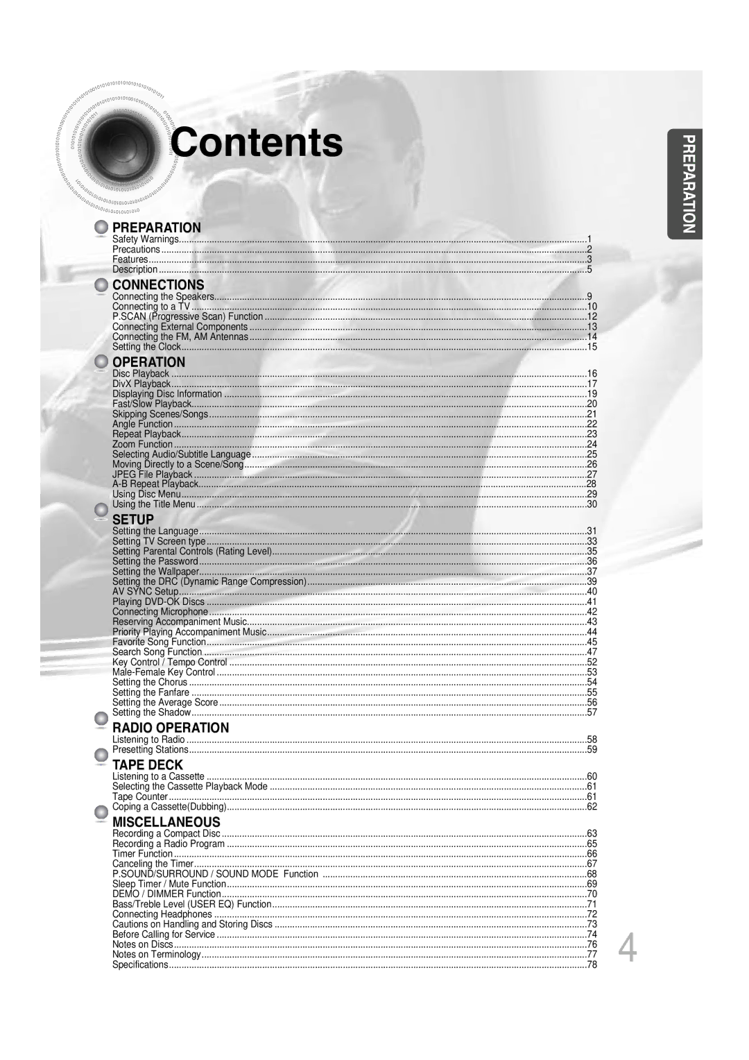 Samsung MAX-KT85Q/XFU manual Contents 