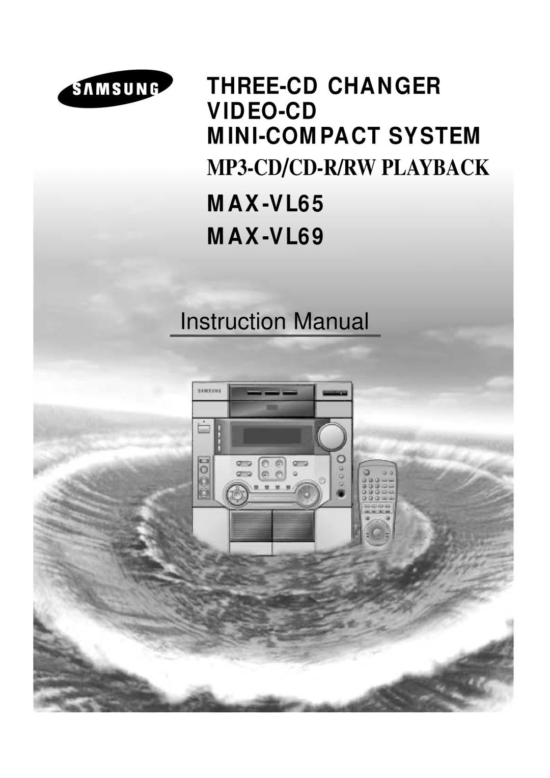 Samsung MAX-VL69, MAX-VL65, AH68-00939B instruction manual THREE-CD Changer VIDEO-CD MINI-COMPACT System 