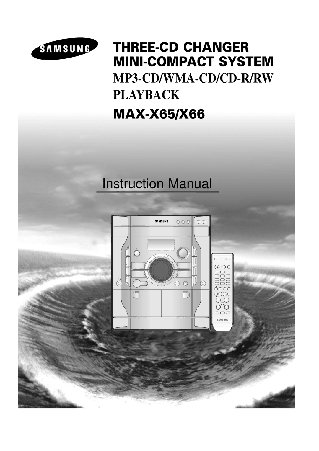 Samsung MAX-X66R/EDC manual THREE-CD Changer MINI-COMPACT System 