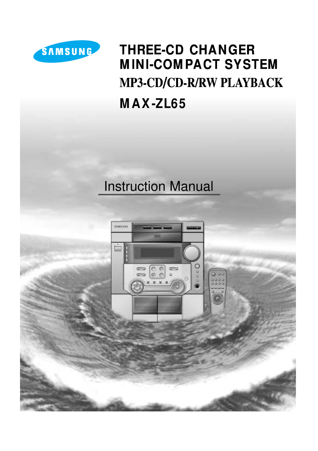 Samsung MAX-ZL65GBR instruction manual Three-Cd Changer Mini-Compact System, MP3-CD/CD-R/RW PLAYBACK 