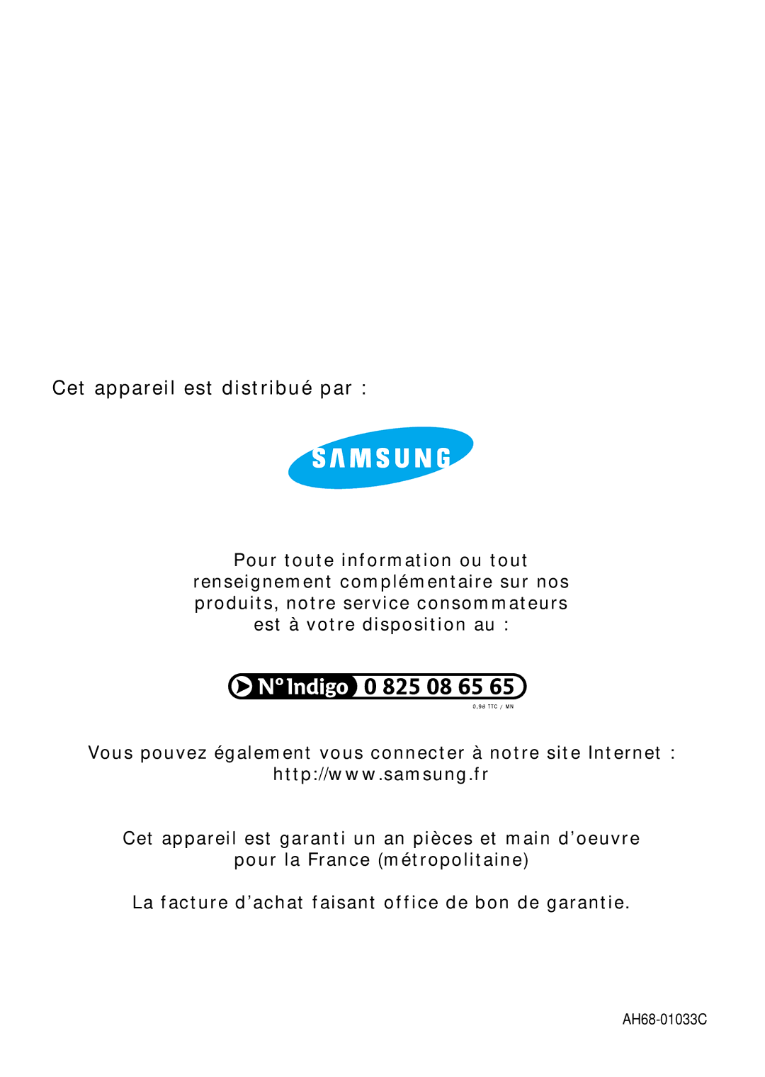 Samsung MAXB570RH/XEF, MAXB550RH/XEF, MAXB550RH/ELS, MAXB570RH/ELS manual Cet appareil est distribué par 