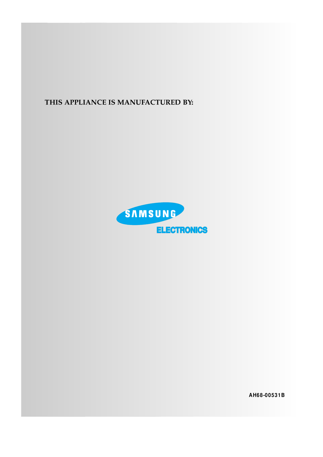 Samsung MAXDN55RH/ELS, MAXDN55RH/XEU manual Electronics 