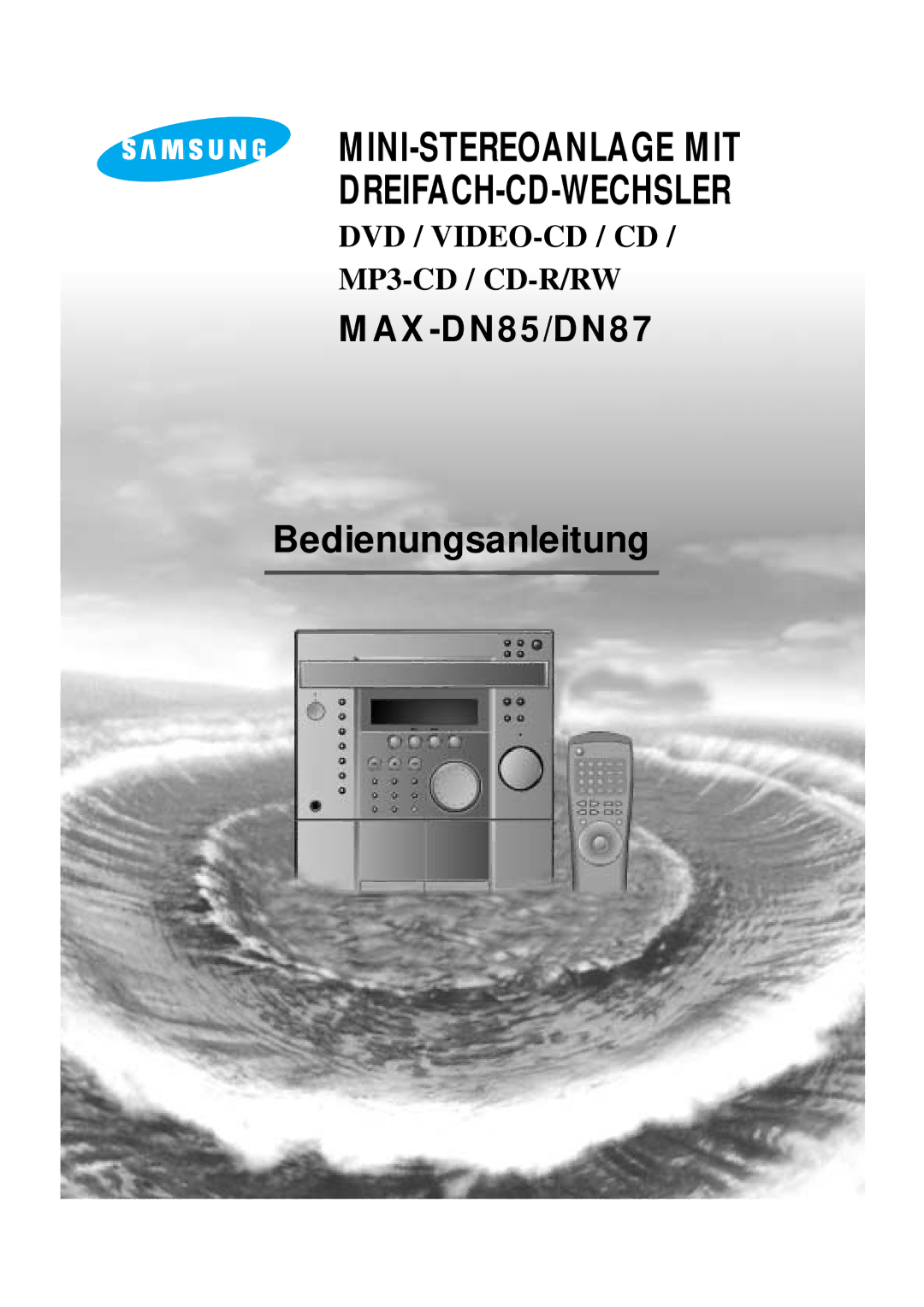 Samsung MAXDN87RH/ELS manual Mini-Stereoanlage Mit Dreifach-Cd-Wechsler 