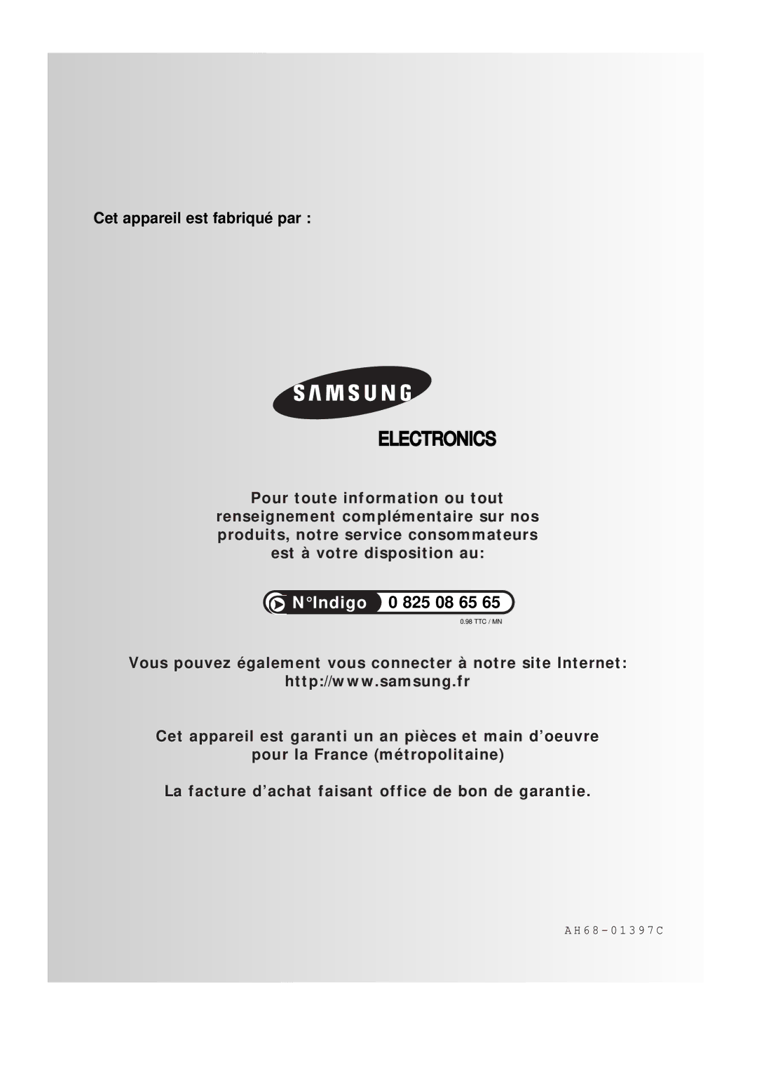 Samsung MAXJ530RH/ELS manual Electronics 