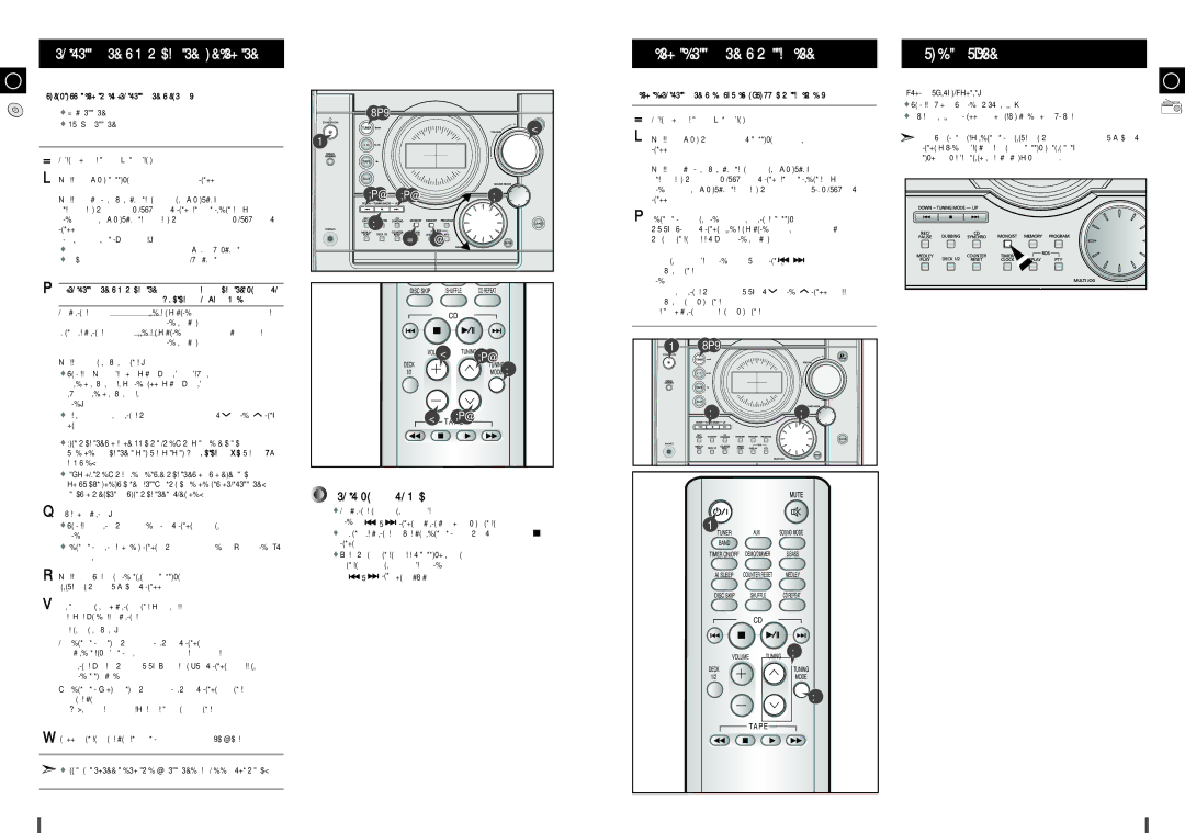 Samsung MAXJ530RH/ELS manual Tárolt állomások hallgatása, Vétel javítása, Rádióállomások behangolása és tárolása 