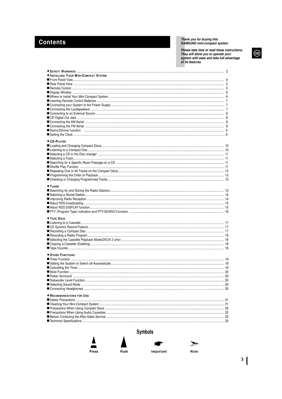 Samsung MAXWS730RH/ELS, MAXWS750RH/XEF, MAXWS730RH/XEF, MAXWS730S/ELS, MAXWS750RH/ELS manual Contents 