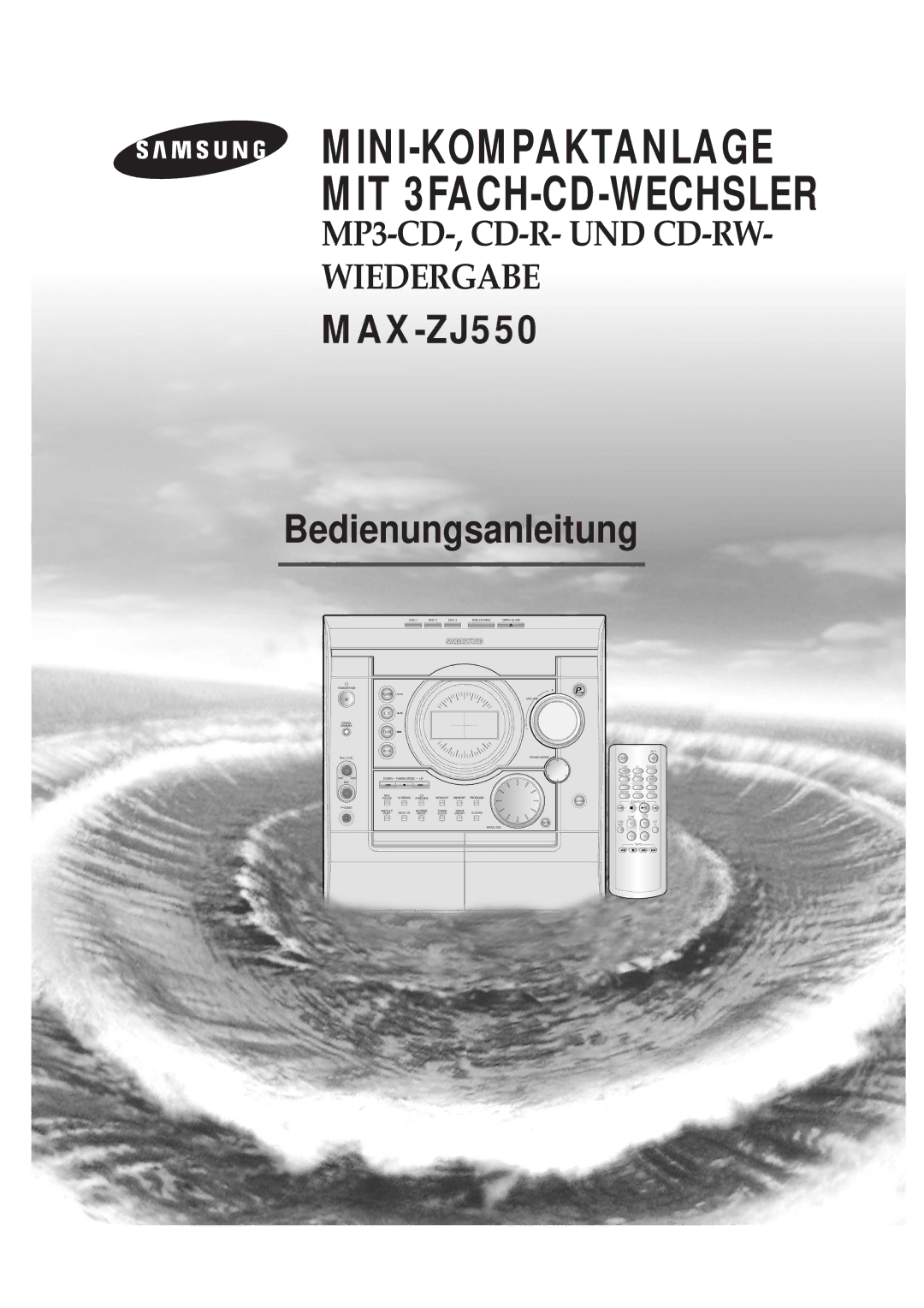 Samsung MAXZJ550RH/EDC manual Mini-Kompaktanlage 