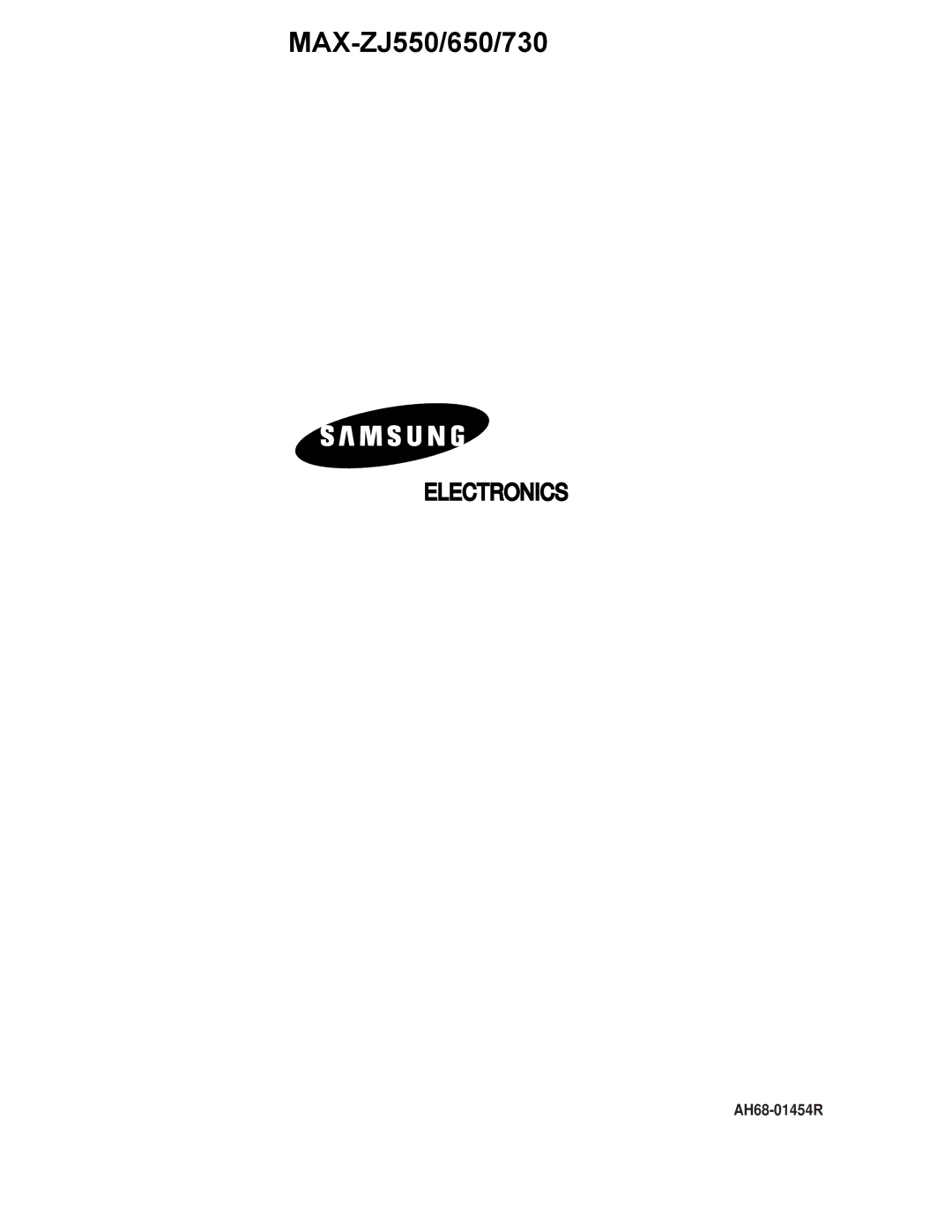 Samsung MAXZJ730RH/ELS manual Electronics 