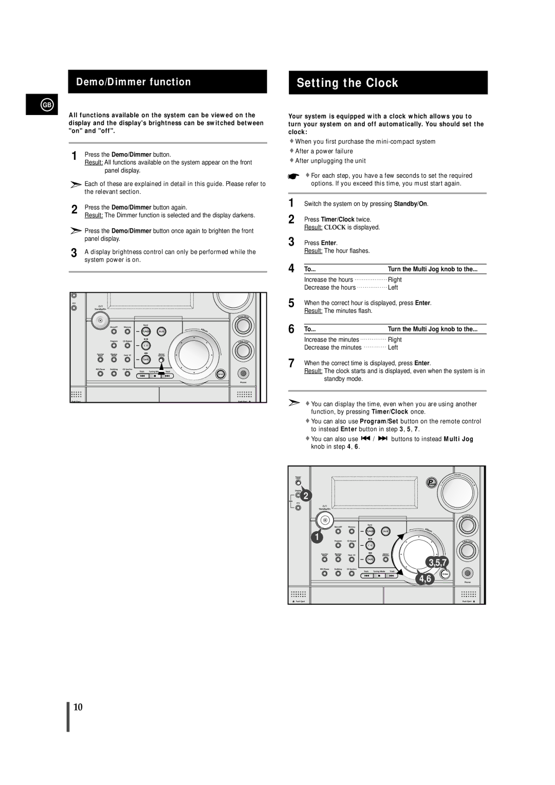 Samsung MAXZS720RH/ELS, MAXZS720RH/SPX manual Setting the Clock 