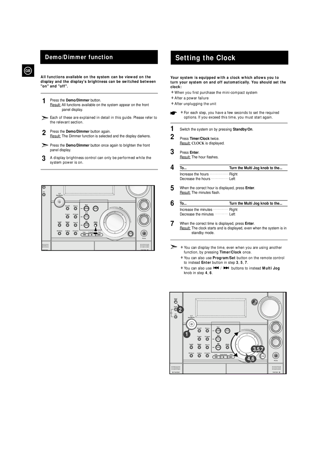 Samsung MAXZS730RH/SPX manual Setting the Clock 