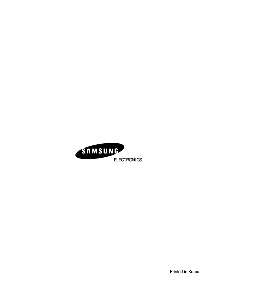 Samsung MB7696W, MB7697G manual Electronics, Printed in Korea 