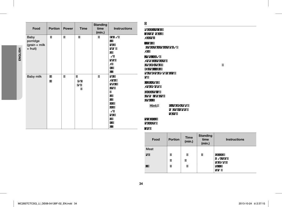 Samsung MC285TCTCSQ/LI manual Defrosting 