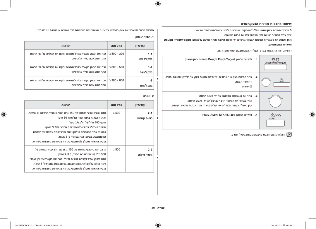 Samsung MC287TCTCSQ/LI manual טרוגוי/קצבה תחיפת תונוכתב שומיש 