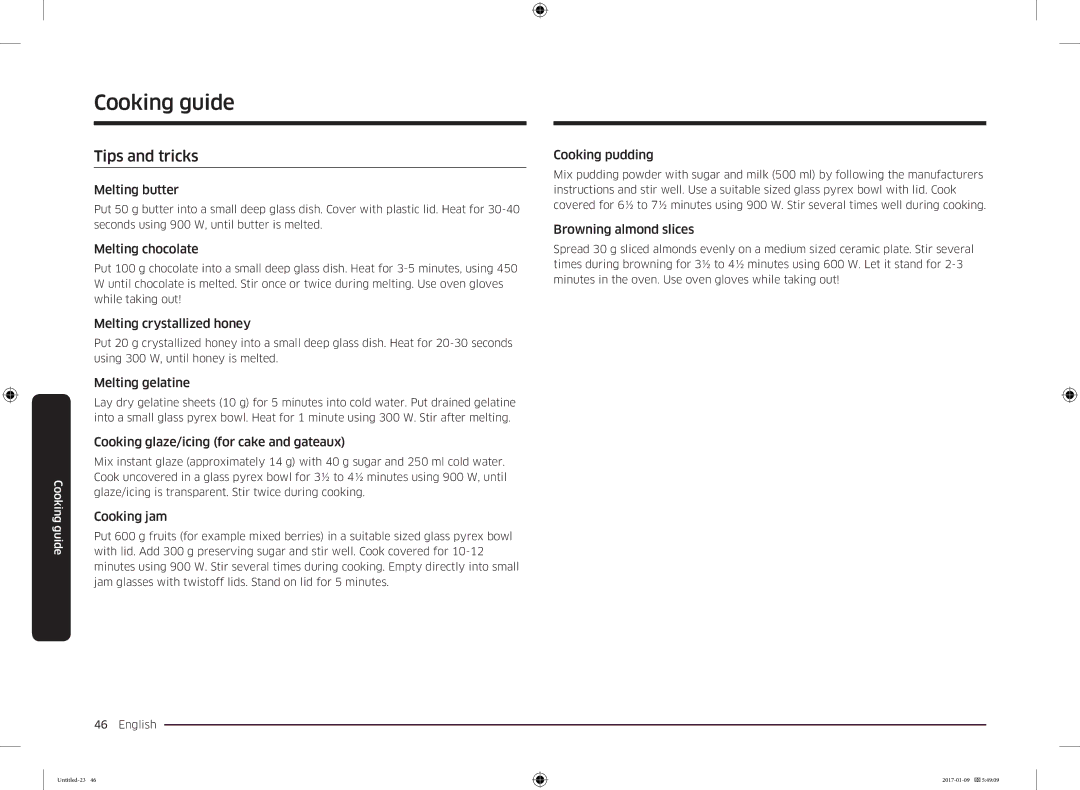 Samsung MC28M6055CK/BA manual Tips and tricks 